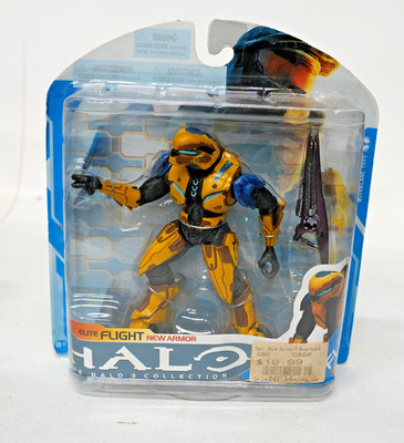 New Sealed McFarlane Halo 3 Collection Covenant Elite Flight Armor 2010 Yellow