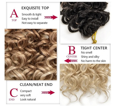 8pk)GoGo Curl Crochet Hair 18inch Deep Wave Braiding hair