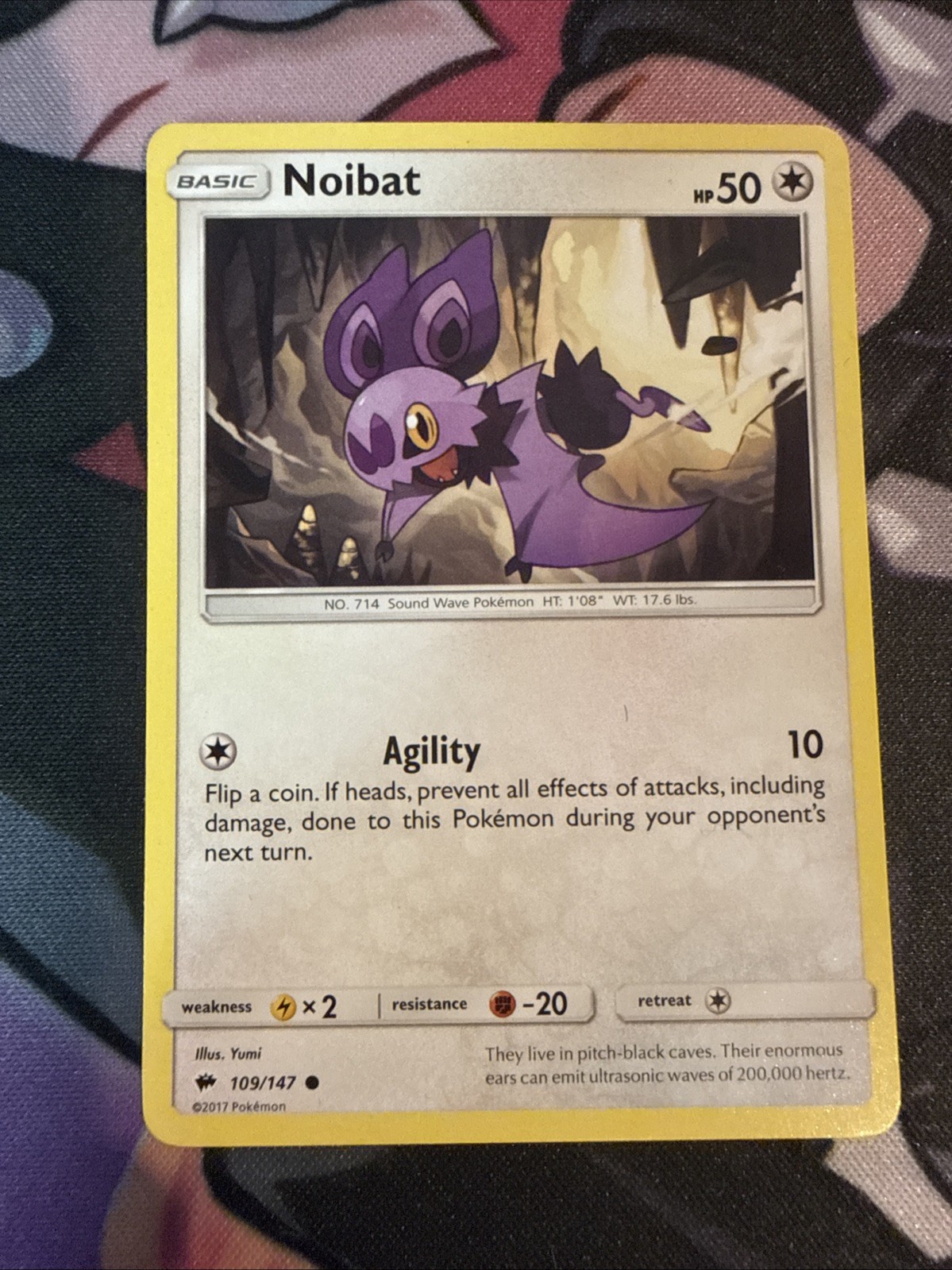 Pokémon TCG Burning Shadows Noibat 109/147