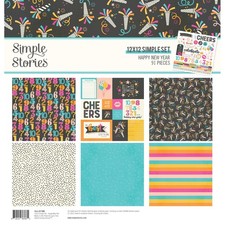 Simple Stories Collection Kit 12"X12"-Happy New Year