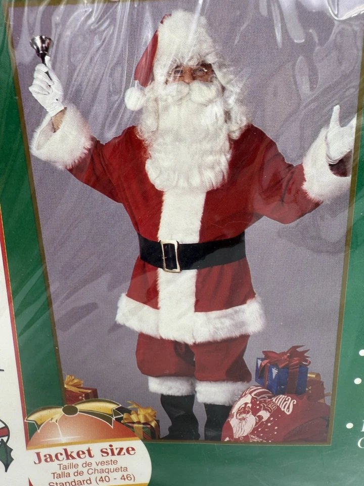 Nuevo De Colección Rubíes Terciopelo Papá Noel Traje Navidad Adulto Disfraz Estándar 40-46 Foto 2 de 4