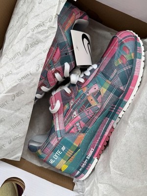 Comme Des Garcons ASICS Gel-lyte III 07 Remastered Pink Shirt Plaid US 8.5 New