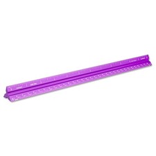Alumicolor Aluminum Architect Solid Drafting Scale, 12IN, Purple 12 Inch