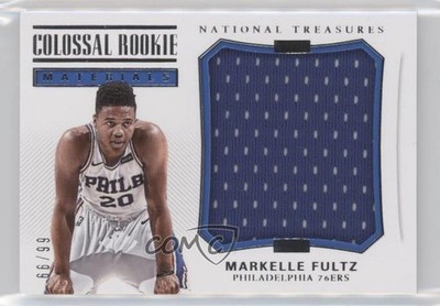 2017-18 National Treasures Colossal Rookie Materials 66/99 Markelle Fultz RC 1s6