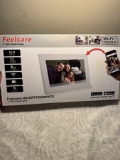 Feelcare 7 Inch Smart WiFi Digital Picture Frame White. New 