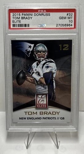 New ListingTom Brady 2015 Panini Donruss Elite #32 PSA 10 Gem Mint New England Patriots