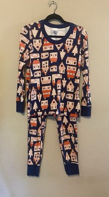 Christmas Pajamas Hannah Andersson Sz S Gingerbread Village Top Bottom Set Adult
