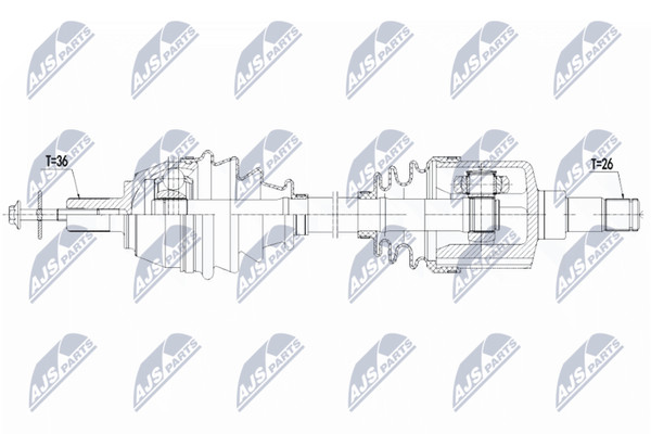 NTY Antriebswelle NPW-VV-123 FüR Volvo-image