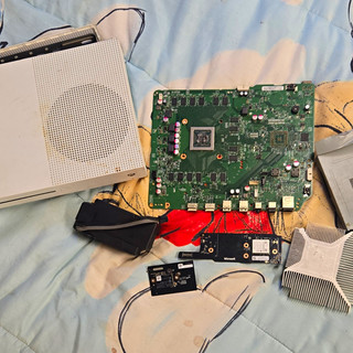 Microsoft Xbox One S Motherboard w/ Power Supply & Misc Boards Parts Lot
