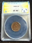 1903 INDIAN HEAD CENT ANACS EF 40 959