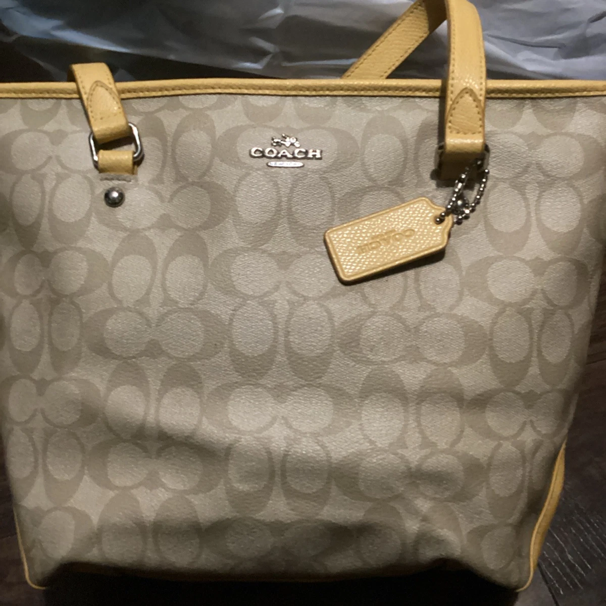 25+ Coach Tote Yellow Bags & Handbags for Women for sale | Updated