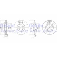 2X Delphi Bremsscheiben 288Mm BelÜFtet Vorne Passend FÜR Audi 100 A4 A6 Seat
