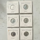 Lincoln Wheat Small Cent Steel 1943 Lot of 6 War Pennies Uncertified Coins