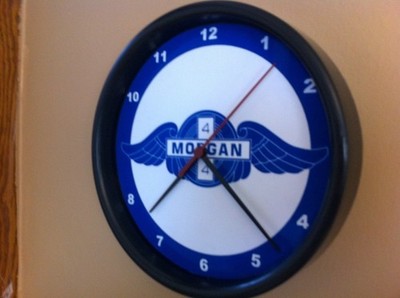 Morgan Motors Auto Garage Mechanic Man Cave Bar Advertising Clock Sign