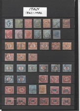 👍 ITALIA 1863-1952 COLLEZIONE SU 10 PAGINE
