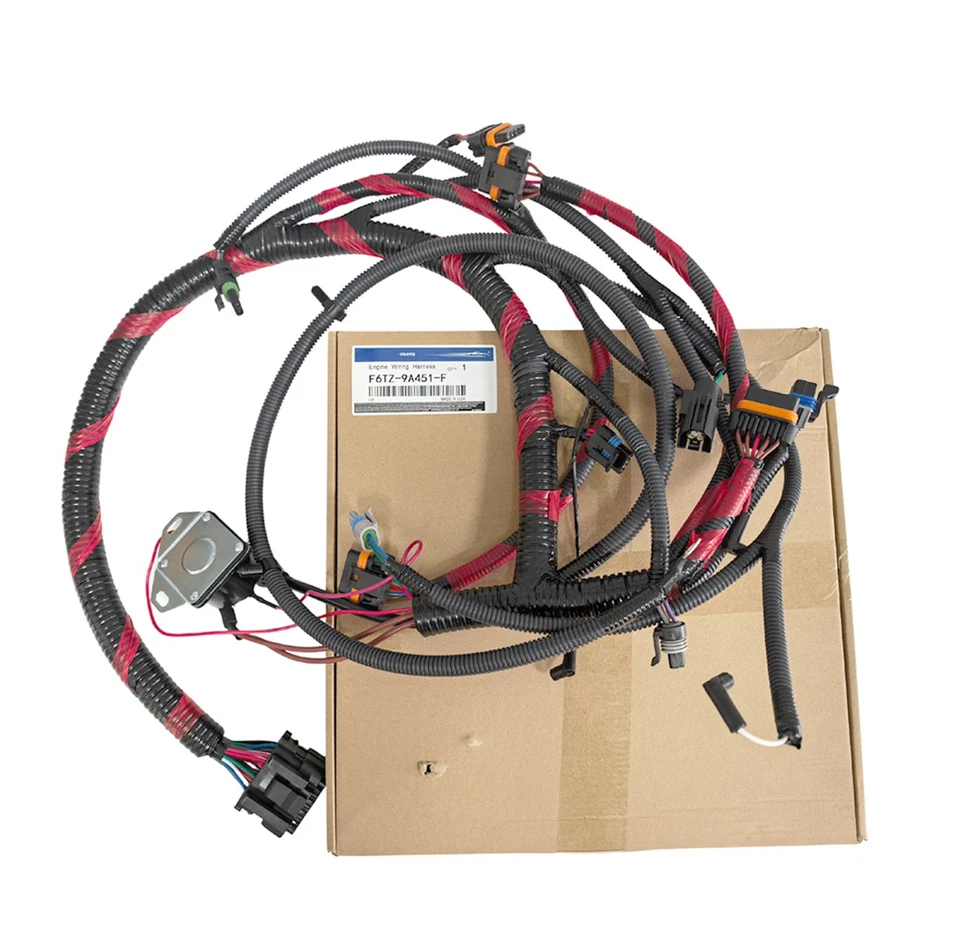 F6TZ9A451F Engine Wiring Harness F6TZ-9A451-F for Ford F-150 F250 F350 4.9L 300 Foto 3 de 4
