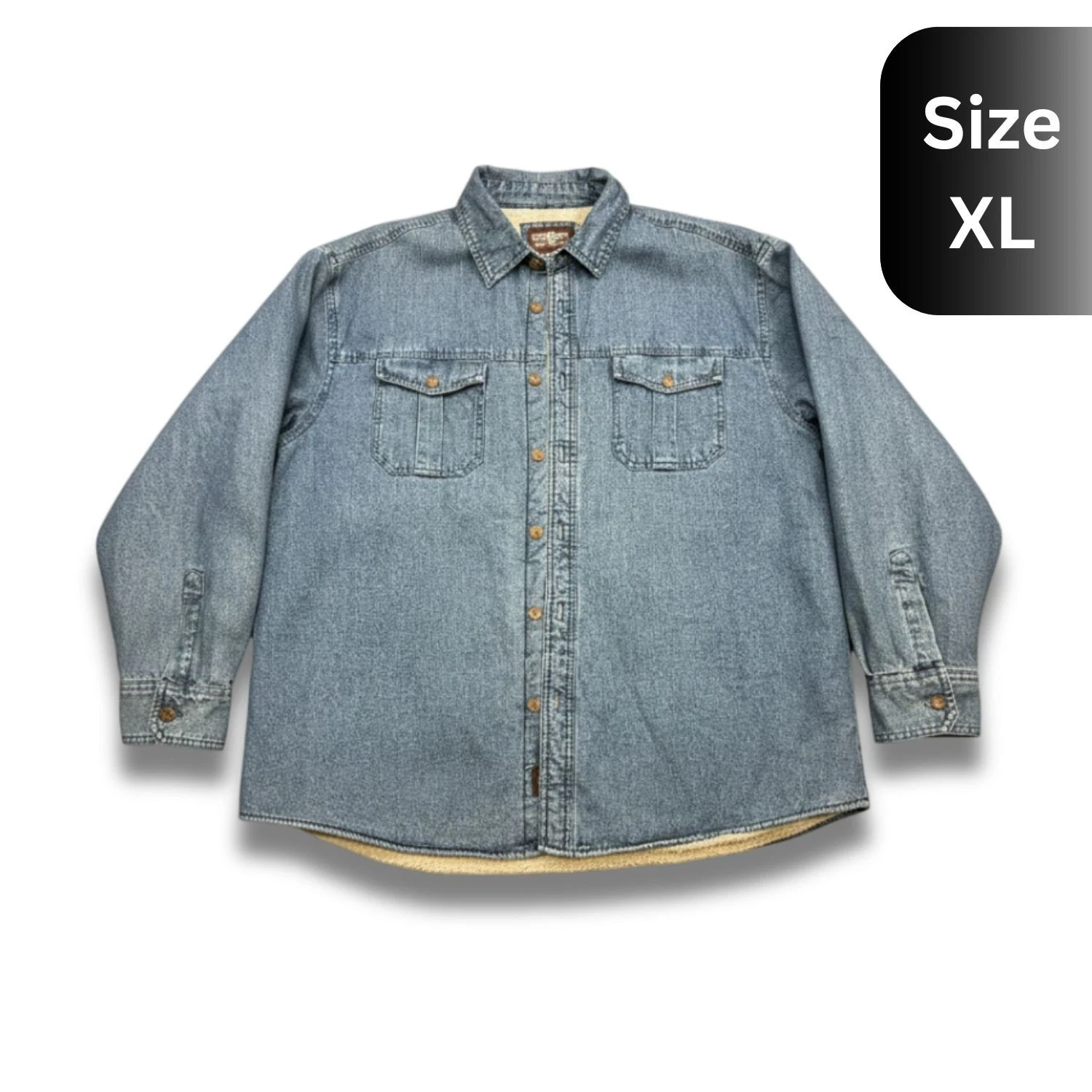Levi Strauss & Co Blue Denim Trucker Jacket Men's Retro Classic Button Down