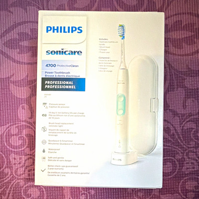Philips Sonicare 4700 ProtectiveClean Sonic Electric Toothbrush White 10W