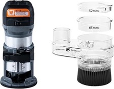 1 HP 710W 65mm Diameter Compact Palm Router + 69mm Diameter Dust Shoe