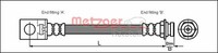 Metzger Bremsschlauch Passend FüR Jeep Cherokee 4.0I 4X4 2.5 CRD 4WD