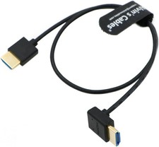 Straight to Down Angle 8K 2.1 HDMI Cable for Atomos Ninja V Monitor Z CAM 50 cm