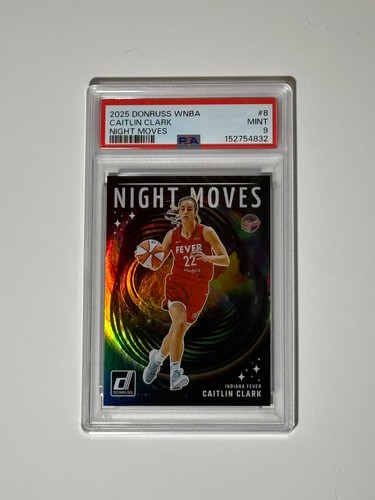 Caitlin Clark #8 2025 Panini Donruss WNBA Night Moves card