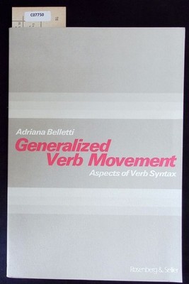 Generalized verb movement. Aspects of verb syntax. Belletti, Adriana: