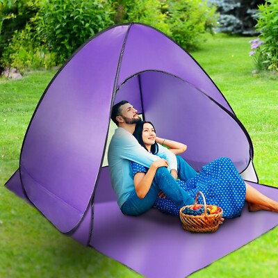 Automatic Pop Up Beach Tent for 2-3 Person Camping Outdoor Fishing Park Lake Use