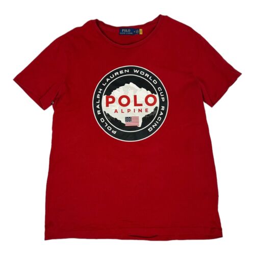 Polo Ralph Lauren Red Polo Alpine Racing Cup Mens… - image 1