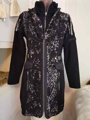 SPORTALM Mantel Trenchcoat GR 38 S/M wie Neu Black tailliert edel TRENCH Jacke