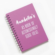 Personalised Wire Bound Note Books, Premium Quality Foil Printed - Style K