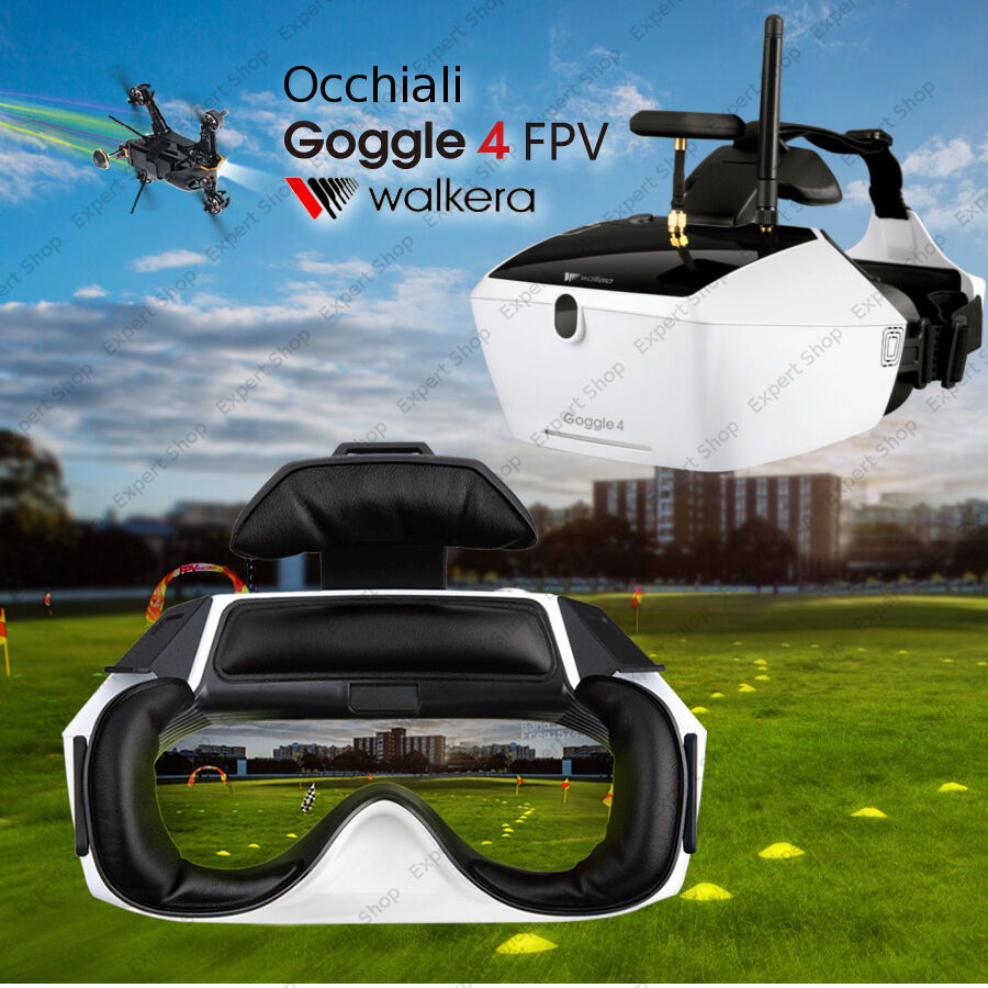 Occhiali FPV Goggle 4 drone Walkera F210, Runner 250, Video 5,8 Ghz diretta