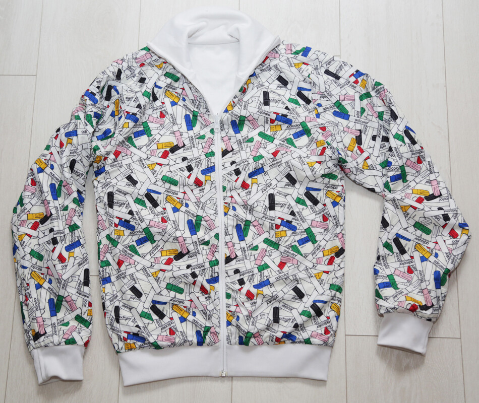 Rare Adidas Adicolor Jacket Size - Leonardo Da Vinci 2 sides | eBay UK