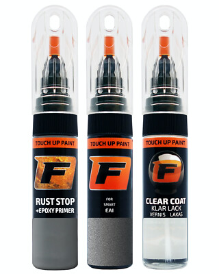 für SMART EAI TITANIA GREY LACKSTIFT Reparatur Set Autolack Kratzer