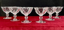 VAL SAINT LAMBERT CHAMPAGNERGLÄSER COUPE A CHAMPAGNE CRISTAL TAILLE COTES PLATES