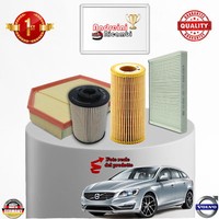 Set Service 4 Filter Volvo S60 II/V60 2.4 Hybrid 158KW 215CV Von 2012-> Ktv