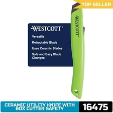 Westcott Box Cutter Safety Ceramic Utility Knife (16475)