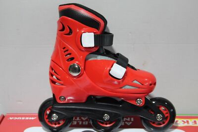 Mesuca ferrari für Kinder Inline Skates Komfort  Alu ab 5 Jahren 29-32 ROT