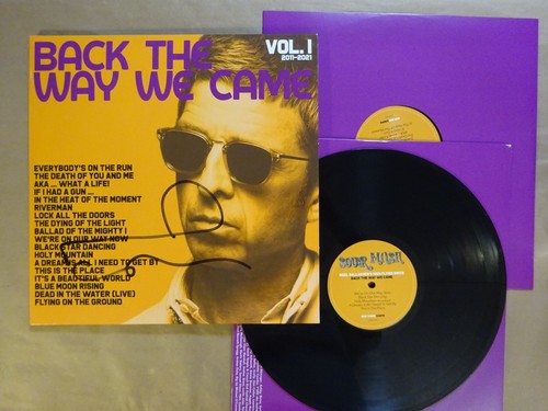 Autographed Noel Gallagher Signed Back The Way We Came Vinyl Album Beckett COA