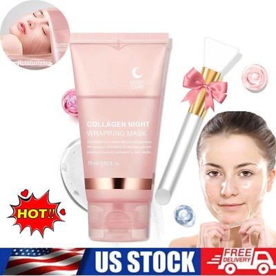 Moisturizing Repairing Collagen Night Wrapping Mask Overnight Wrapping Peel Off