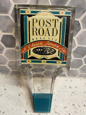 Vintage Post Road Real Ale Acrylic Beer Tap WOW