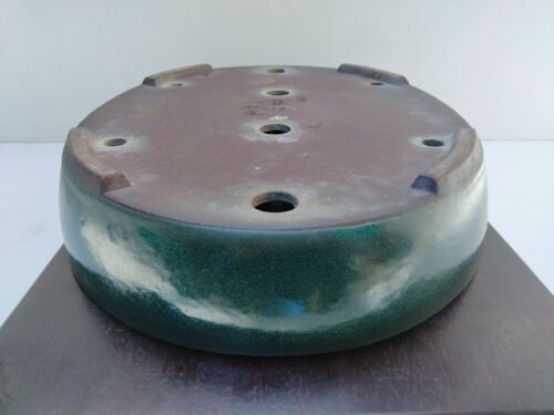Bonsai Pot Tokoname Shosen Yamaaki Oval Green Glazed Width 45 cm (17.72 in) - Picture 7 of 19