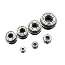 Flange Ball Bearing Thin Wall Metal Shielded Flanged Bearing 2mm-10mm RC Car DIY