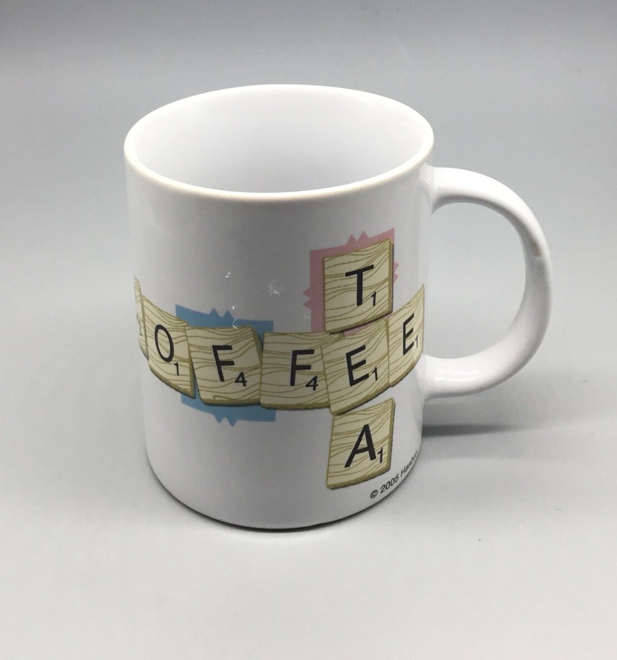 Scrabble Crossword Board Game Coffee Mug Hot Cocoa Tea eBay