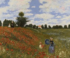 Große Gobelin Tapestry Bild Wandteppich Teppich 200x140cm Claude Monet