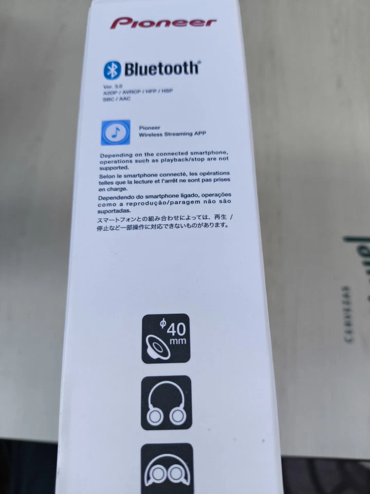 auriculares bluetooth PIONEER SE-MJ553BT-W nuevos precintados - Imagen 3 de 4