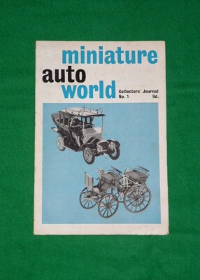 MINIATUR AUTO WORLD Magazin Journal Nr. 1 DINKY etc 1970 RAR