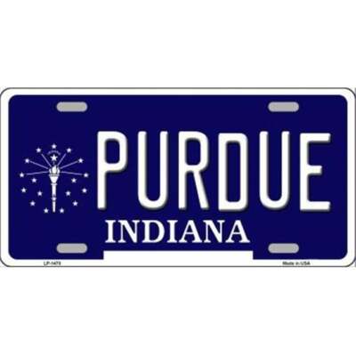Smart Blonde LP-1470 Purdue Indiana Metal Novelty License Plate