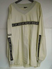 Hip hop 2pc Streetwear Set Men  s 2XL Cream 100 Cotton Revolution Sportswear Vtg