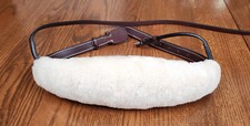 Hadfield's NEW sheepskin shadowroll noseband, brown, Horse full $282.95
